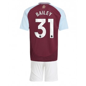 Aston Villa Leon Bailey #31 Hemmakläder Barn 2024-25 Kortärmad (+ Korta byxor)